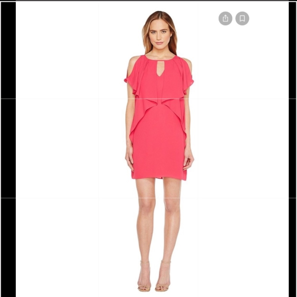 NWT Laundry Shelli Segal raspberry pink dress